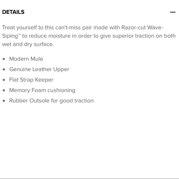 NIB Sperry Waypoint Leather Mule Slip On Shoes 8M Navy Memory Foam - Picture 12 of 12